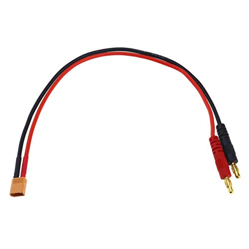 Preisvergleich Produktbild Fiween 36cm 14 '' XT30 16AWG Bananenstecker Stecker PlugBattery Ladekabel Adapter 1pc
