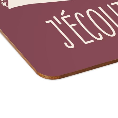 Idée cadeau mélomane lot de 4 sets de table rouge compositeurs - 4