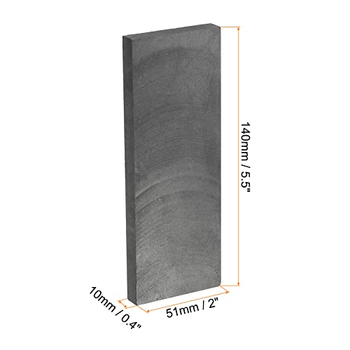 Plaque de graphite rectangulaire 140x51x10 mm haute densité durable