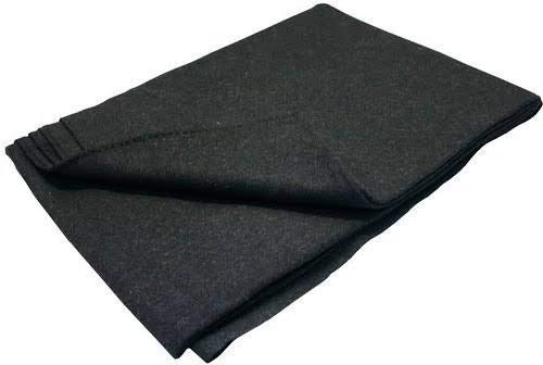 Wool Relief Blanket for Heavy Winter Single Bed Full Size for Donation and Gift Purpose Black- Pack of 1