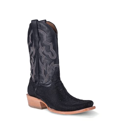 Corral Western Boots Mens Stingray Embroidery Snip Black A4423