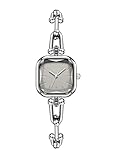 YBNKKUXKN Reloj Reloj de cuarzo cuadrado elegante y delicado de lujo for mujer, reloj de pulsera impermeable de moda, regalo for mamá y esposa. Relojes(Grey)