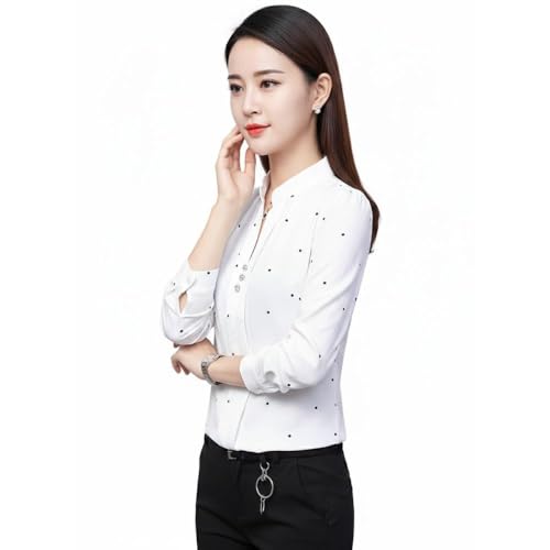 Image of ROYALICA Women Tops Womens Regular Fit Striped White Colour Cotton Blend Casual Shirt