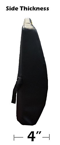 Iggee Big Jumbo Size S.leather Lumbar Support Back Cushion For All Purpose 15"X17" (Grey) #TOP2