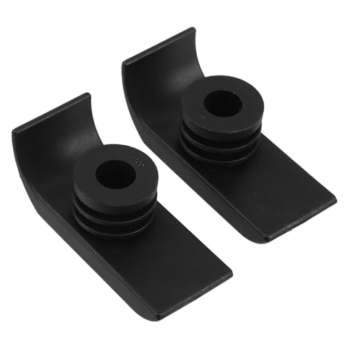 FOMIYES 2 Pcs Non-Slip Walker Feet Glides Universal Fit Practical Walker Ski Glides for Elderly Black Nonstick Walker Pads for Walker Gliders