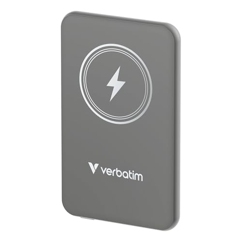 Charge 'n' Go Magnetic Wireless Power Bank 5000 Grey