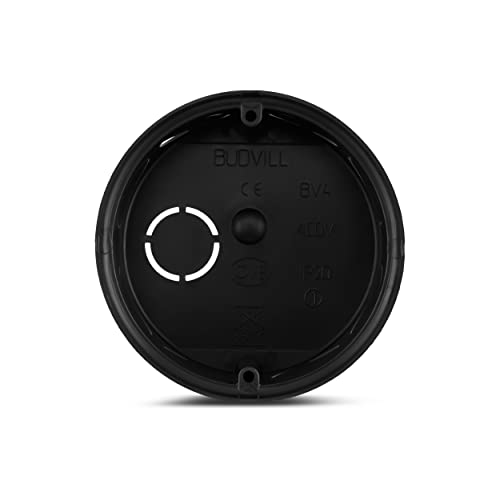 REV Abzweigdose, 25 Stück, Verteilerdose Ø 70 x 36 mm mit 8 Einführungen, schwarz