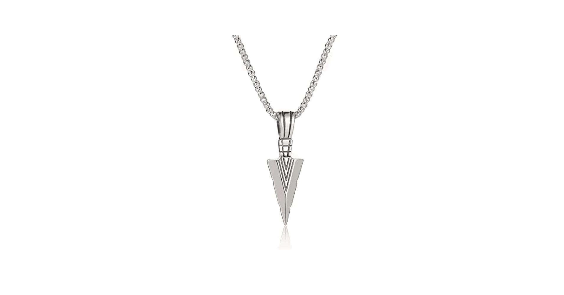 アクセサリー KOHSHIN SATOH Arrow necklace FORUBUS Arrowhead Pendant Necklace, Stainless Steel