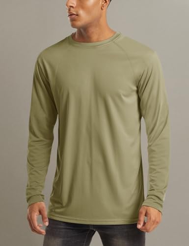 Image of MAGCOMSEN Men's Long Sleeve Shirts UPF 50+ UV Sun Protection Athletic Shirts for Hiking Running Workout Rash Guard