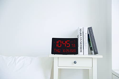 Kadams Large Led Digital Wall Clock, 10 Inches - Dual Alarm Clock thumb #4