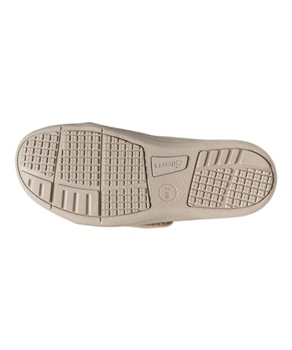Silvert's Adaptive Clothing & Footwear Women’s Ultra Comfort Flex Neoprene Extra Wide Shoes for Seniors - Beige 94