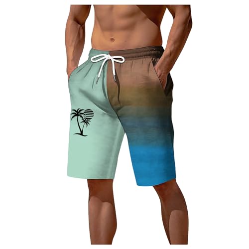 Generisch Bañador para hombre, negro, para verano, playa, ocio, bañador, bañador, para hombre, color verde oliva, verde, XXL