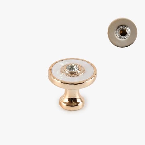 Cafusesdd 4 pomos dorados pulidos para...