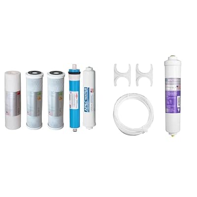 APEC Water Systems FILTER-MAX90-38 US Made 90 GPD Complete Replacement Set for Ultimate Series & PHPLUSKIT-38 10" US MADE Alkaline High Purity pH+ Calcium Carbonate Inline Filter