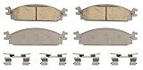 Wagner ThermoQuiet QC1376 Ceramic Disc Pad Set With Installation Hardware, Front