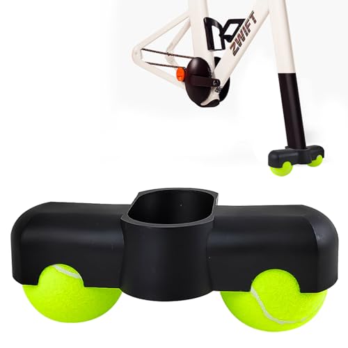 1 Pieza Rocker Plate Feet, Entrenador de Bicicleta Portátil Placa Basculante, con 2 Pelotas de Tenis, Adecuado la Pierna Delantera de para Zwift Ride, Accesorios de Equipo de Entrenamiento Indoor