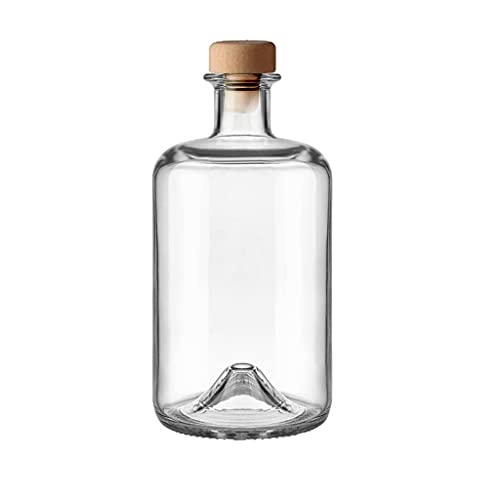slkfactory Lot de 10 Bouteilles Vides en Verre de 500 ML 0,5 L Bouteilles d'Apothicaire - Bouteilles en Verre pour Vin, Alcool, Vinaigre, Huile - Image 4