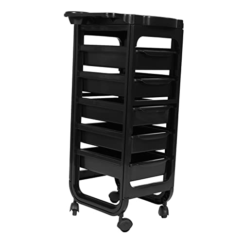 Étagère de rangement pour coiffeur avec roulettes pivotantes maniables