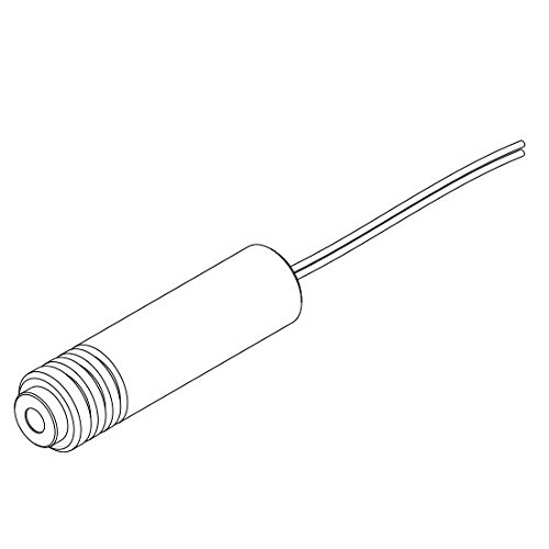 Láser de Punto, Rojo, 650nm, 40mW, 3V DC, Ø16x50mm, Láser Clase 3B, Foco Ajustable, Longitud de Cable 100mm - 70102260