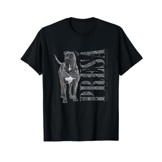 T-Shirt mit Dogo Canario Motiv