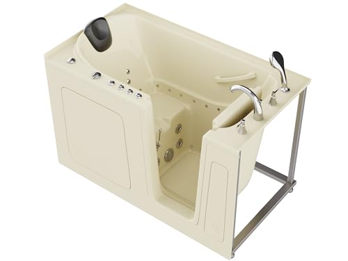 ANZZI Tubs Series Right Drain Quick Fill Walk-In Whirlpool and Air Tub with Powered Fast Drain in...