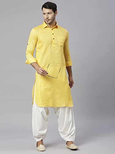Image of Rajubhai Hargovindas Men's Festive Cotton Pathani Kurta