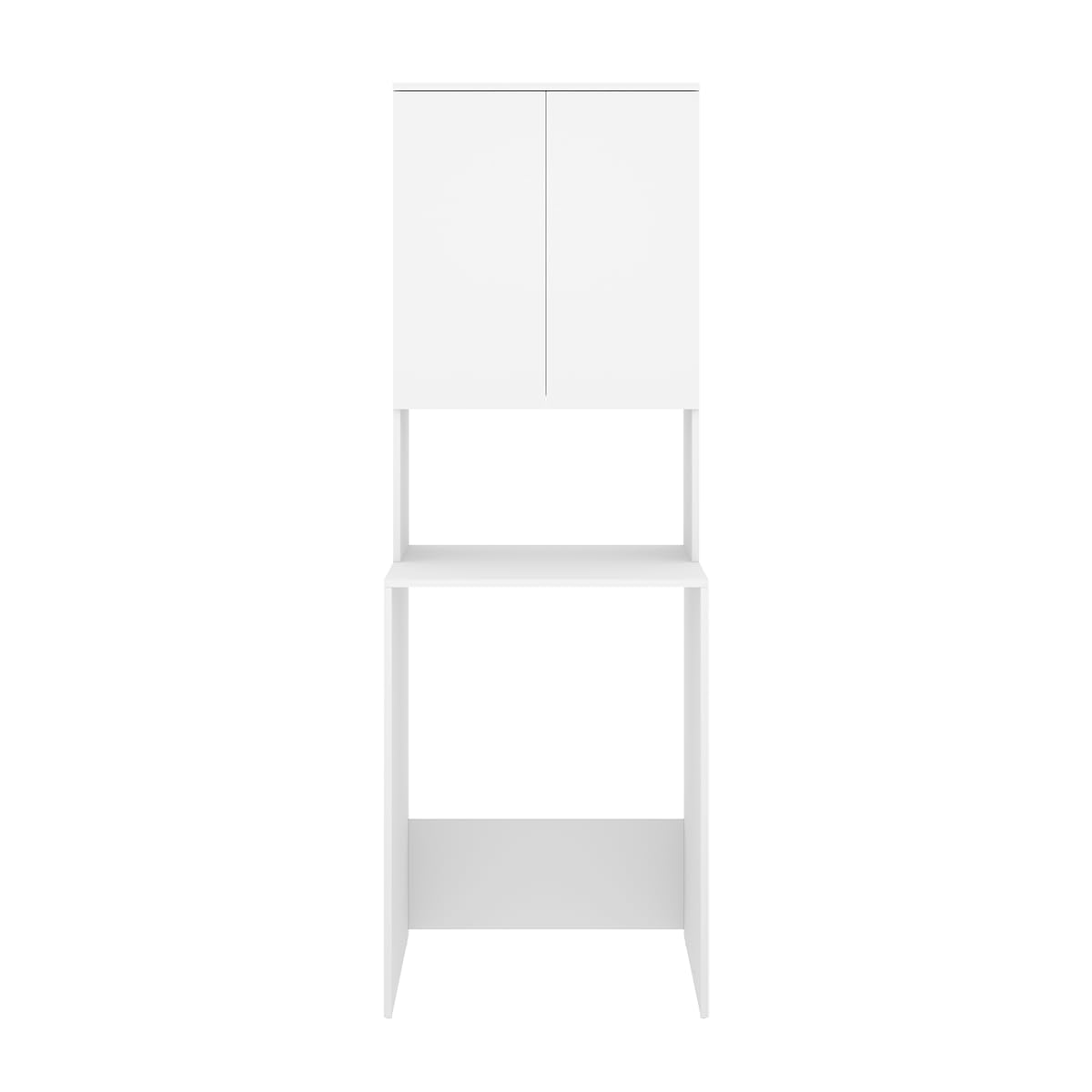 DEKIT - Mueble para Lavadora con ALTILLO 190x63,3x62cm - Blanco