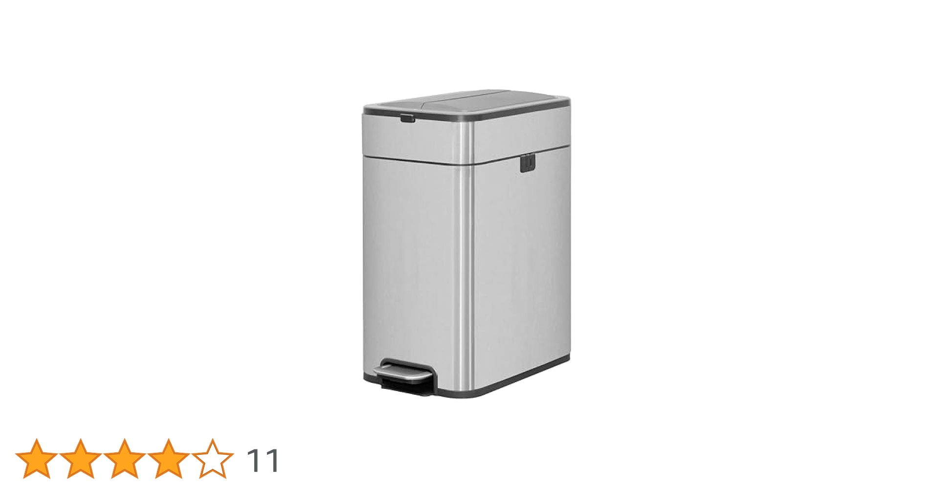 ゴミ箱 ふた付き ペダル式ダストボックス 48L大容量 スリム ステンレス製 Amazon｜SONGMICS ゴミ箱 ふた付き ペダル式ダストボックス 48L