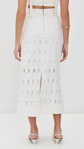 AMUR Women's Jay Textured Twill Midi Skirt3