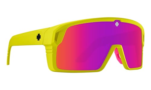 Spy MONOLITH, Lunettes de soleil Mixte, Matte Neon Yellow, 147