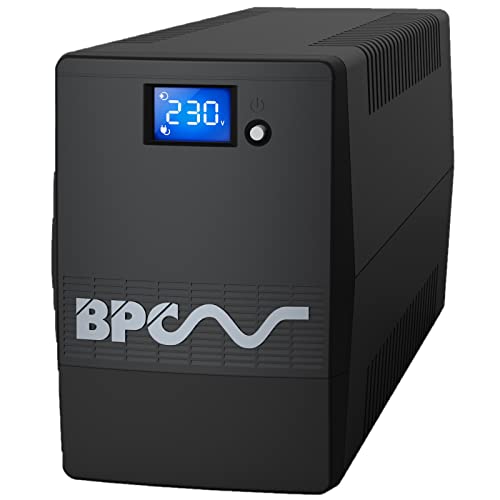 Image of UPS Power Supply UK, Computer Uninterruptible Power Supply Units - 600VA /360Watts UPS with Battery Backup, 3 IEC Outputs for Surge Protection Ideal for Home or Office, 2 Year Warranty