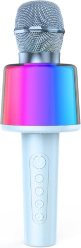 Image of Ankuka Karaoke Mic with Speaker, Bluetooth Mic for Kids & Adults Singing, Wireless Karaoke Speaker Machine with LED Lights & Voice Changer, Handheld Mike for Home Parties, Birthdays & Gifts (MC005)