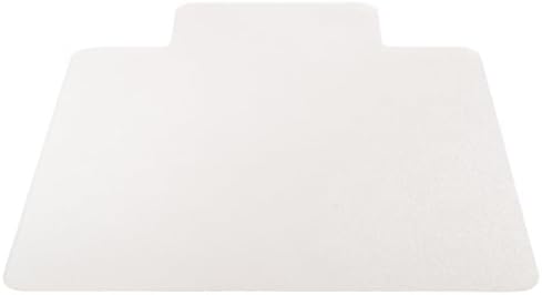 Deflecto EconoMat Chair Mat with Lip, For Hard Floors, Straight Edge, 45" x 53", Clear