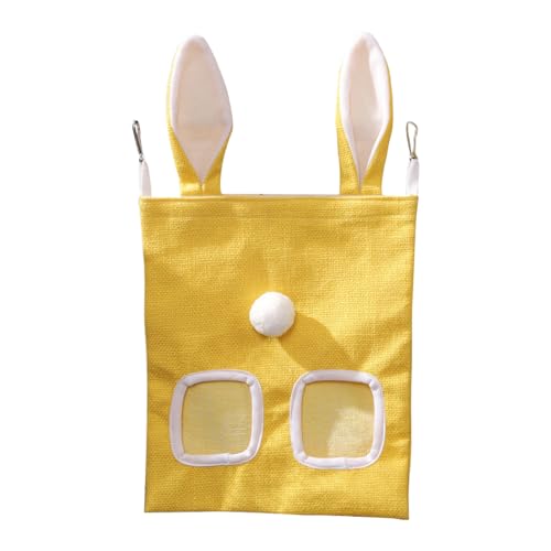 Bolsas De Heno para Conejos, Saco de Heno con 2 Orificios para Chinchillas, Dispensador De Forraje Resistente A Arañazos Y Mordeduras para Jaulas De Conejos Y Roedores