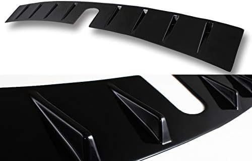 Shark Fin Rear Roof Vortex Spoiler Wing, Rain Guard, Window Protector, Fit for 15-21 Subaru WRX STI, Fit for 12-15 Subaru Impreza 4DR, Automotive Exterior Replacement (Glossy Black)