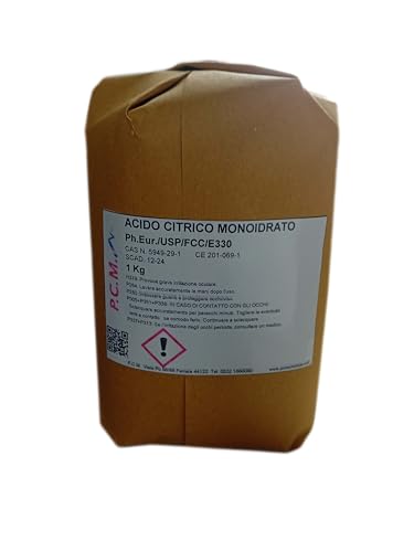 CONSERVANTE ACIDIFICANTE Generic ACIDO CITRICO E 330 1 KG GRADO ALIMENTARE ACIDIFICANTE CONSERVANTE P.C.M.