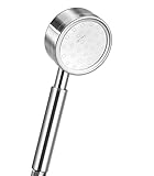Olliwon Duschkopf Hochdruck Edelstahl 304 Handbrause mit 310 Jets Wassersparfunktion Anschlussgewinde G ½