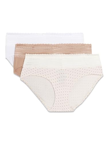 Image of Warner's womens Blissful Benefits No Muffin 3 Pack Hipster Panties