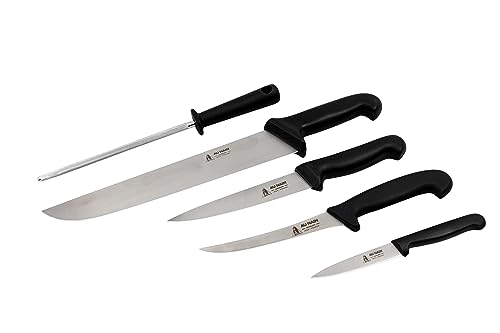 Set Cuchillos Carnicero 6 Piezas Acero Inoxidable