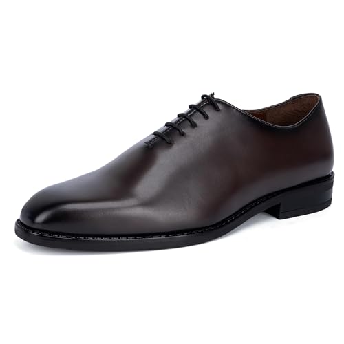 Image of LOUIS STITCH Formal Shoes for Men | Handmade Lace-Up Derby Formal Shoes | Dual Tone Patina Finish | Breathable Lining | Office, Party LSSXWC