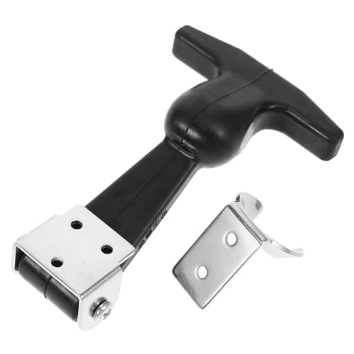 OSALADI Hood Latch Electrical Enclosure Accessories Elastic Toolbox Latches Lock Hasp for Toolbox Latches Hardware Toolbox Hasp Boat Latch Draw Latch Pad Lock Latches Black Stainless Steel