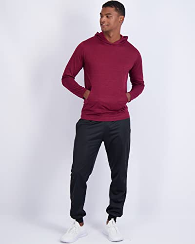 Real Essentials 3 Pack: Men’S Mesh Quick Dry Fit Wicking Long Sleeve Active Athletic Hoodie Performance Hooded T Shirt Workout Running Fitness Gym Sports Fishing Casual Sweatshirt Upf Outdoor Hiking-Set 2 thumb #3