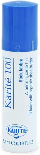 Karité Bioélite Stick Labbra 5,7 ml – Burrocacao Naturale con Burro di Karité Puro e Biologico – Idratazione e Protezione Labbra Secche e Screpolate in Ogni Stagione