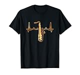 Saxophon Herzschlag Musiker T-Shirt