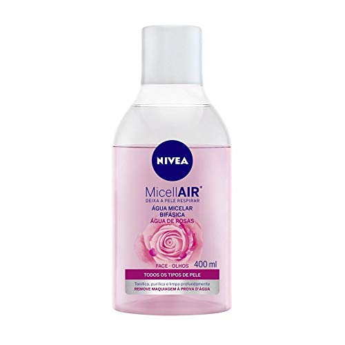 Água Micelar Bifásica Nivea Micellair Água de Rosas 400Ml, Nivea