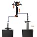 kelukeya Mannequin Head Clamp Stand for Chairs, Adjustable Wig Head Stand Holder for Cosmetology Hairdressing Seat Back Clamp (Large)