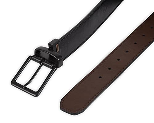 Image of Levi's Leather Men's Levis 40Mm Reversible Belt With Brushed Silver Buckle