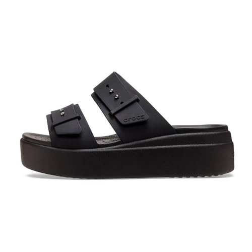 Image of Crocs Women's Brooklyn Buckle Low Wedges