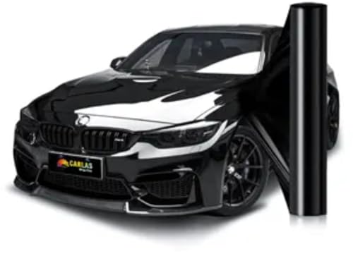 CREON Black PPF Car Wrap Sheet Roll Sticker Decal Waterproof Car Stickers Decals Motorcycle (2 FEET by 8 FEET, Black PPF WRAP)