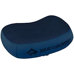 Sea to Summit Aeros Premium Inflatable Travel Pillow, Regular, Navy Blue